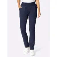 Casual Looks Sweathose , Damen, Gr. 52, Normalgrößen, blau (marine), 100% Baumwolle, unifarben, Hosen Sweathose