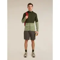 Icebreaker Herren Kapuzensweats lg.Arm He/Uni Merino Blend 200 RealFleece Descender LS Zip Hoodie