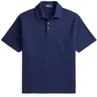 Ralph Lauren für Herren. 710B18542002 Poloshirt aus Piqué mit Struktur Standard Fit marineblau (M), Lässig, Baumwolle, Kurzarm