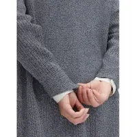 Inspirationen Strickjacke , Damen, Gr. 36, blau (marine, meliert), 50% Baumwolle, 50% Polyacryl, unifarben, Strickjacken Strickjacke