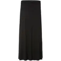 Aniston Maxirock CASUAL, Damen, Gr. 42, schwarz, Single Jersey, Obermaterial: 95% Viskose, 5% Elasthan, unifarben, figurumspielend knöchelfrei, Röcke Maxirock, im Marine Look, Topseller