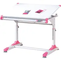 Inter Link Schüler-Schreibtisch 2COLORIDO weiß / pink-grün