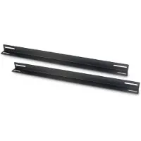 Inter-Tech Gerätetäger 650 mm (schwarz, 1 HE, 2 Stück)