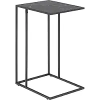 Molecule Beistelltisch GROUP "Infinity", schwarz (schwarz, schwarz, matt schwarz rau), B:43cm H:63cm T:35cm, Tische, Beistelltisch, Ecktisch, Tischplatte in Marmoroptik, Metallgestell, H: 63 cm