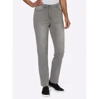 Casual Looks 5-Pocket-Jeans , Damen, Gr. 245, Extrakurzgrößen, grau (grau, denim), 78% Baumwolle, 20% Polyester, 2% Elasthan, unifarben, lang, Jeans 5-Pocket-Jeans