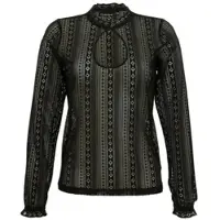 Gipfelstürmer Bluse 450000-4331 in schwarz | Gr.: 48