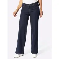 Casual Looks Bequeme Jeans , Damen, Gr. 24, Kurzgrößen, blau (dunkelblau), 99% Baumwolle, 1% Elasthan, unifarben, lang, Jeans Bequeme Jeans