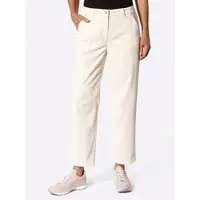 Inspirationen Cordhose , Damen, Gr. 54, Normalgrößen, beige (champagner), 80% Polyester, 18% Polyamid, 2% Elasthan, unifarben, Hosen Cordhose