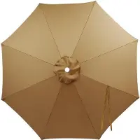 OEM Parasoldoek, khaki, 8 baleinen