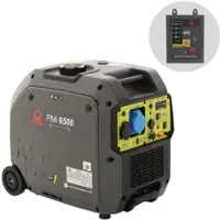 Pramac mobiler Stromerzeuger PMi 6500, Benzinbetrieb, Tankinhalt 17 l, 6,5 kW, 230 V, 68 dB, Hand-/Elektrostart, 1 Steckdose