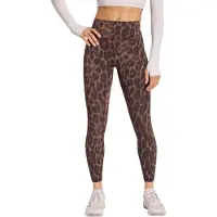 Adidas Damen Tight Optime Power Leopard 7/8