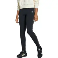 Adidas Originals Leggings ORIGINALS "TIGHT 3-STREIFEN", Mädchen, Gr. 164, N-Gr, schwarz (schwarz, night braun,), Obermaterial: 93% Baumwolle, 7% Elasthan, Hosen Leggings