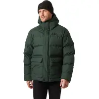 Helly Hansen Klassische Herren Winterjacke Grün mit Kapuze