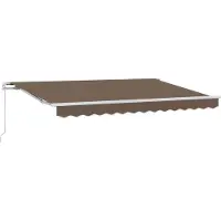 Syfax Manuelle Markise 3,5 x 2,5 m Taupe 100% Polyester