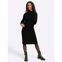 HEINE Strickkleid in schwarz | Gr.: 36