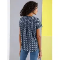 Sieh an! Bluse in marine-bedruckt | Gr.: 42