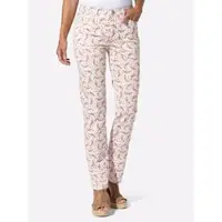 Sieh an! Jeans in ecru-rosenholz-bedruckt | Gr.: 20