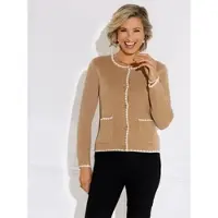 Sieh an! Strickjacke in camel | Gr.: 48