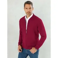 Sieh an! Strickjacke in dunkelrot | Gr.: 60