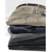 Classic Dog Relaxhose CLASSIC, Herren, Gr. 27, Unterbauchgrößen, blau (blau, meliert), 54% Polyester, 44% Schurwolle, 2% Elasthan, unifarben, lang, Hosen Relaxhose
