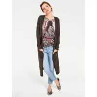 HEINE Long-Strickjacke in schokobraun | Gr.: 38