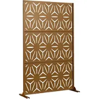 Casa.pro Trennwand ‘Kilsturd’ verzinkter Stahl 180 x 120 cm Braun