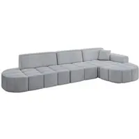 ALTDECOR Ecksofa in L-Form Livo-L2 - 337x173x79,5 Grau - Corner Sofa Bett Eckcouch Couch Wohnlandschaft Cauchsofa