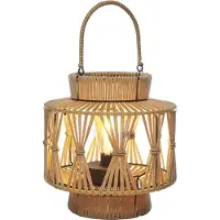 Luxform Gartenleuchte "USB Alhambra Large", braun, H: 29cm, 1 Stk., Leuchten, LED-Gartenleuchte, Akkubetrieben, aufladbar über USB, Gartenleuchte