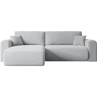 ALTDECOR Ecksofa mit Schlaffunktion und Bettkasten Corner Sofa Eckcouch Couch L-Form universal, links/rechts angeordnet Schlafcouch Ausziehbar Wohnlandschaft Schlafsofa ORRO-L - 272x145x83cm Grau