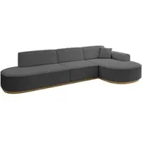 ALTDECOR Ecksofa in L-Form MARI-L2-v2 - 328x171x83 cm Grau - Corner Sofa Bett Eckcouch Couch Wohnlandschaft Cauchsofa