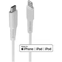Lindy 31315, 0,5 m, Lightning, USB C, Männlich, Männlich, Weiß