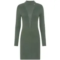 Bruno Banani Strickkleid in graugrün | Gr.: 44