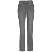 Arizona Gerade Jeans "Comfort-Fit", Damen, Gr. 23, K + L Gr, grau (grau used), Jeans, Obermaterial: 98% Baumwolle, 2% Elasthan, Basic, normal lang, Jeans Gerade Jeans, High Waist