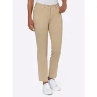 Lady Stretch-Jeans , Damen, Gr. 27, Kurzgrößen, beige (sand), 98% Baumwolle, 2% Elasthan, unifarben, lang, Jeans Stretch-Jeans