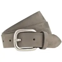 H.I.S. Ledergürtel H.I.S, Damen, Gr. 115, grau (taupe), Rindsleder, unifarben, Basic, Gürtel Ledergürtel, mit H.I.S Blindprägung - NEU bis Gr. 125 verfügbar