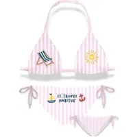 MC2 SAINT BARTH Holly Classic Triangle Bikini st tropez habitue stripes 21 emb (03252L) 6 yrs