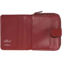 Golden Head Leder Geldbörse Polo RFID Protect Minibörse mit Riegel 1006 Rot dunkelrot