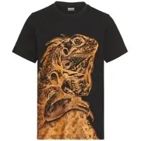 Kidsworld T-Shirt "GECKO", Jungen, Gr. 164/170, schwarz, Jersey, Obermaterial: 100% Baumwolle, bedruckt, Basic, Rundhals, Shirts T-Shirt, Kurzarm, Basic-Passform, bedruckt, Rundhalsausschnitt