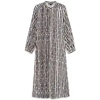 Bugatti Blusenkleid , Damen, Gr. 48, Normalgrößen, bunt (390, marine), 100% Viskose, bedruckt, normal, Kleider Blusenkleid, Modern Fit mit Print