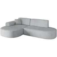 ALTDECOR Ecksofa in L-Form MARI-L1 - 243x171x79,5 cm Grau - Corner Sofa Bett Eckcouch Couch Wohnlandschaft Cauchsofa
