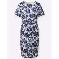 Witt Weiden Webkleid in royalblau-marine-bedruckt | Gr.: 52