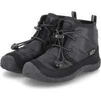 Keen Uni Kinder Howser 2 Chukka Waterproof Chukka Boots, Black/Black, 30 EU