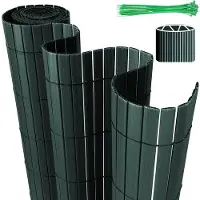 OEM PVC-Tuinschirm für Balkon, Terrassenschirm und Garten - grün 1,4x3m
