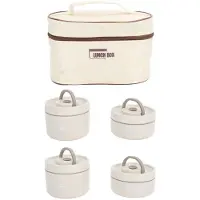 OEM Isolierte Rucksacklunchbox, geschützter, leckfestes Behältergehäuse aus Stahl mit isolierter Tragtasche, bequem tragbar und stapelbar für Männer, Frauen und Erwachsene.