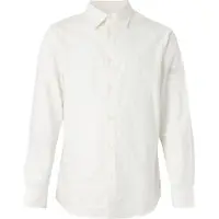 Armani Exchange für Herren. XM001587AF16631U0009 Hemd Logo Jacquard weiß (L), Lässig, Baumwolle, Klassisch, Langarm