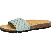 Lico Damen Bioline Plait Pantoletten, Türkis, 40 EU