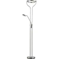 FISCHER&HONSEL GMBH LED-Stehlampe Davos, nickelfarben, Höhe 180 cm, 2-flg., CCT