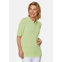 Goldner Hemdkragenpullover mit Knopfleiste in birke | Gr.: 40