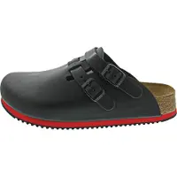 Birkenstock Clog Kay Superlauf, WB, Naturleder, schwarz/rot, normal 1 St Schuhe