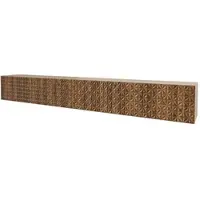 ALTDECOR TV-Schrank VIRA-W mit Gefrästen Fronten 3x100x40x40 Lowboard hängend, TV Möbel, TV Cabinet, Fernsehtisch, Fernsehschrank, TV Kommode, TV Tisch, TV Sideboard, TV Board - Artisan / Katania